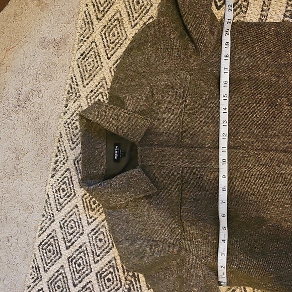 Worth New York Wool Multicolor Snap Blazer Jacket Size 14 - Picture 7 of 8